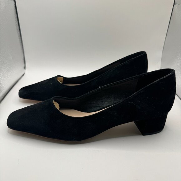 LOEFFLER RANDALL + NET SUSTAIN Nerine suede pumps Size 8 MSRP $375 Worn Once! - Picture 1 of 9